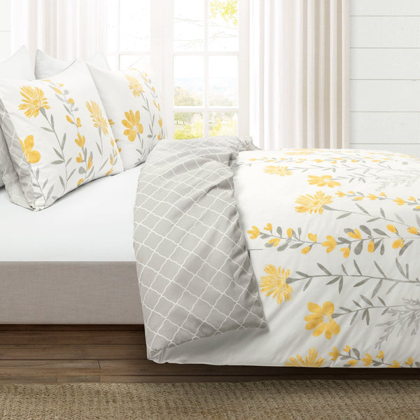 Lush Decor Aprile Reversible Cotton Duvet Cover 3 Piece Set