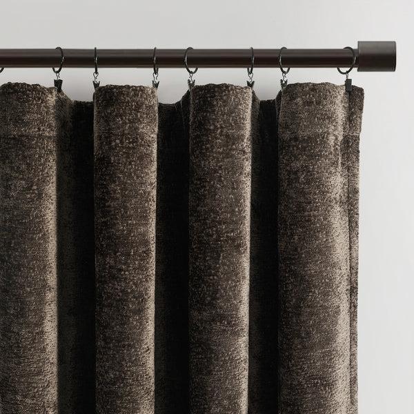 Lush Decor Aspen Luxury Velvet Chenille Window Curtain Panel