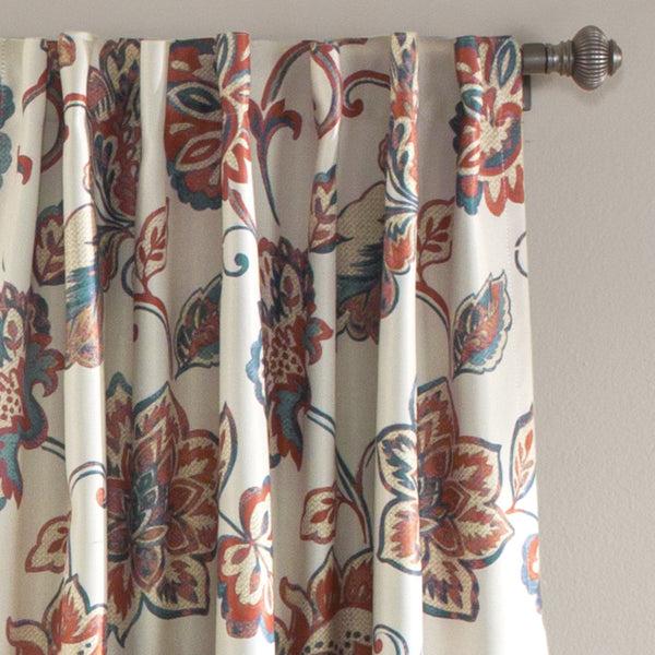 Lush Decor Aster Light Filtering Window Curtain Set