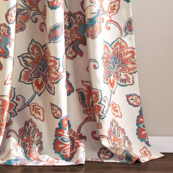 Lush Decor Aster Light Filtering Window Curtain Set