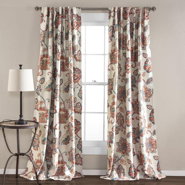 Lush Decor Aster Light Filtering Window Curtain Set