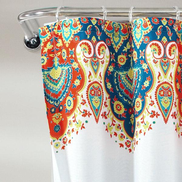 Lush Decor Bohemian Meadow Shower Curtain 14 Piece Complete Set