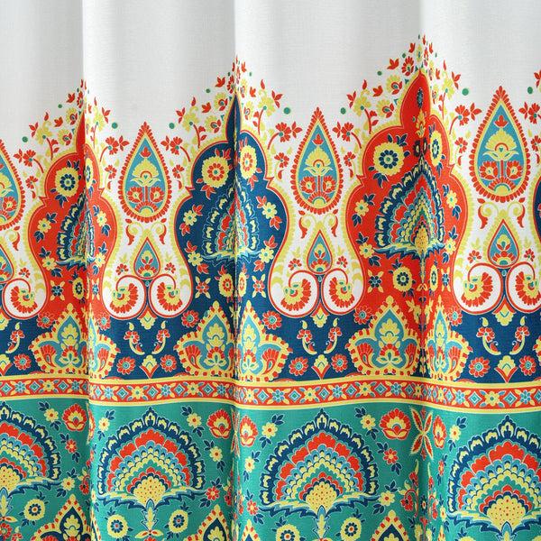 Lush Decor Bohemian Meadow Shower Curtain 14 Piece Complete Set