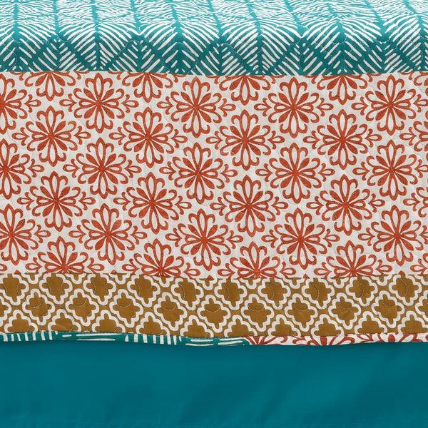 Lush Decor Bohemian Stripe Cotton Daybed Cover 6 Piece Set