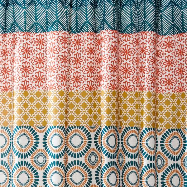 Lush Decor Bohemian Stripe Window Curtain Panel Set