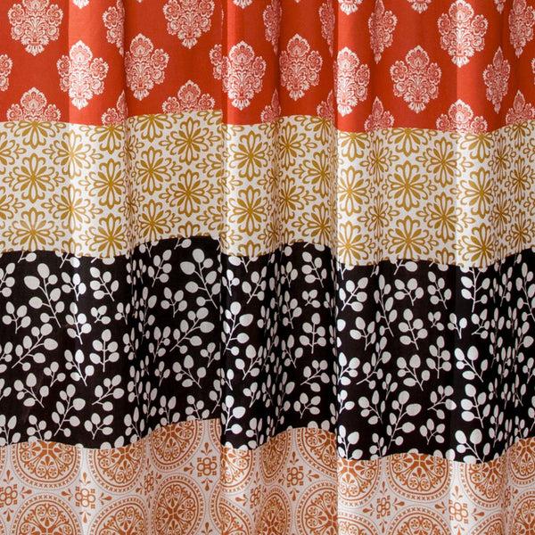 Lush Decor Bohemian Stripe Window Curtain Panel Set