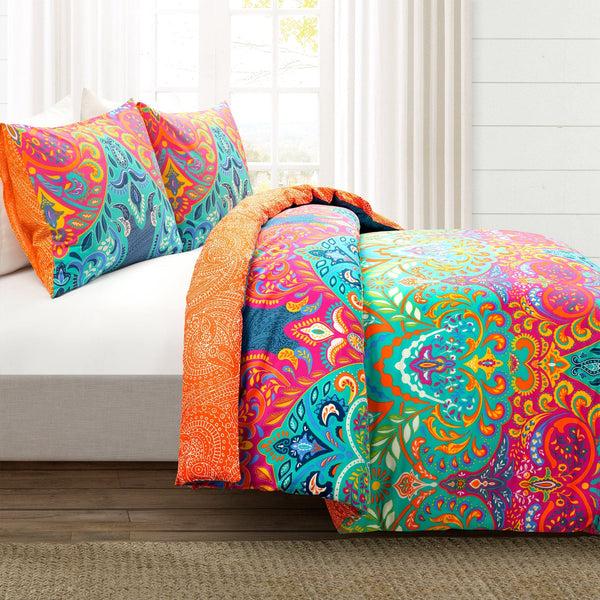 Lush Decor Boho Chic Cotton Duvet Cover 3 Piece Set