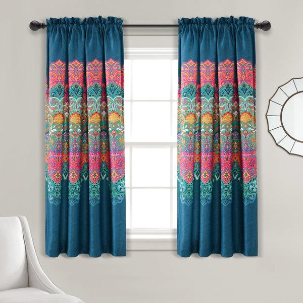 Lush Decor Boho Chic Light Filtering Window Curtain Panel Set
