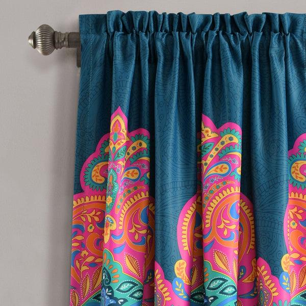 Lush Decor Boho Chic Light Filtering Window Curtain Panel Set