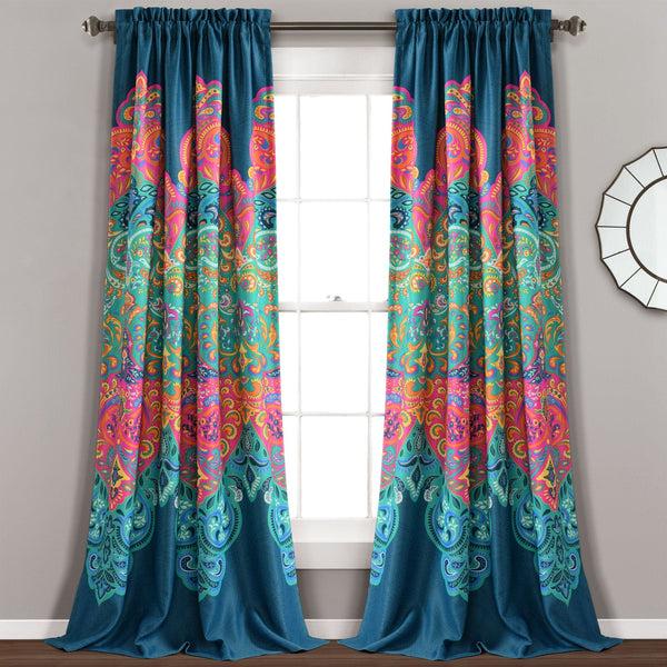 Lush Decor Boho Chic Light Filtering Window Curtain Panel Set