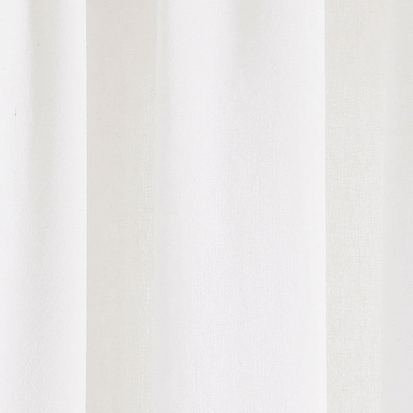 Lush Decor Boho Faux Linen Texture Tassel Window Curtain Panel