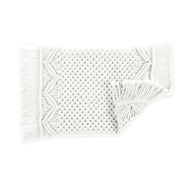 Lush Decor Boho Macrame Indoor/Outdoor Placemat 2-Pack Set