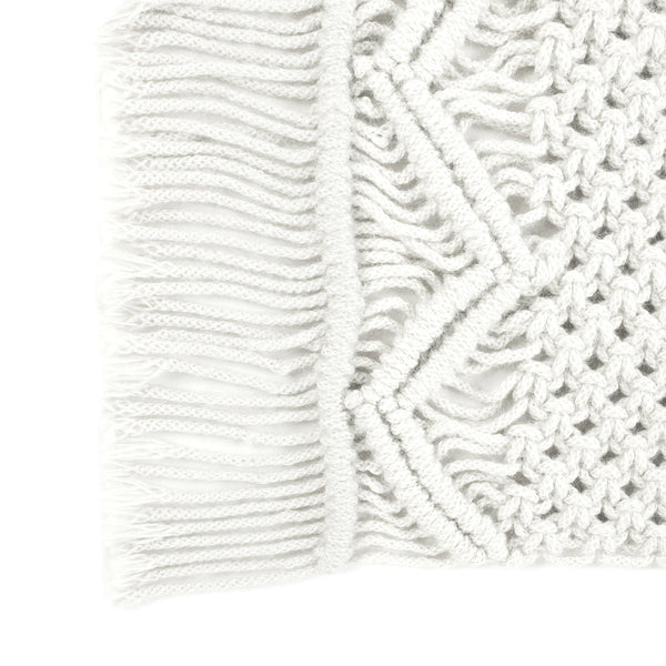 Lush Decor Boho Macrame Indoor/Outdoor Placemat 2-Pack Set