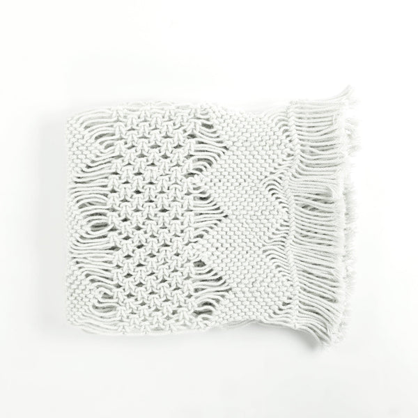 Lush Decor Boho Macrame Indoor/Outdoor Table Runner