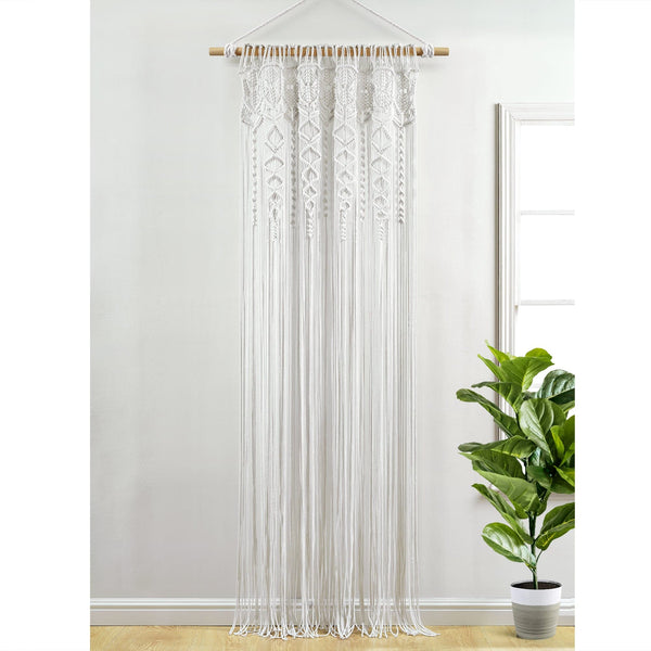 Lush Decor Boho Macrame Textured Cotton Window Curtain