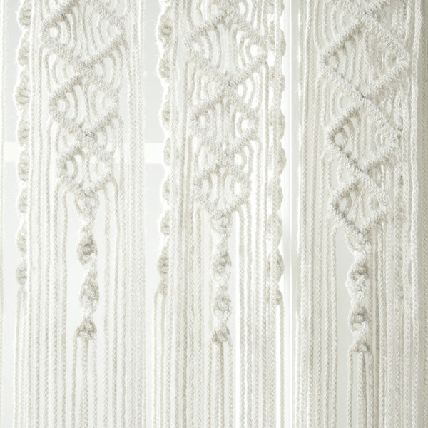 Lush Decor Boho Macrame Textured Indoor/Outdoor Window Curtain