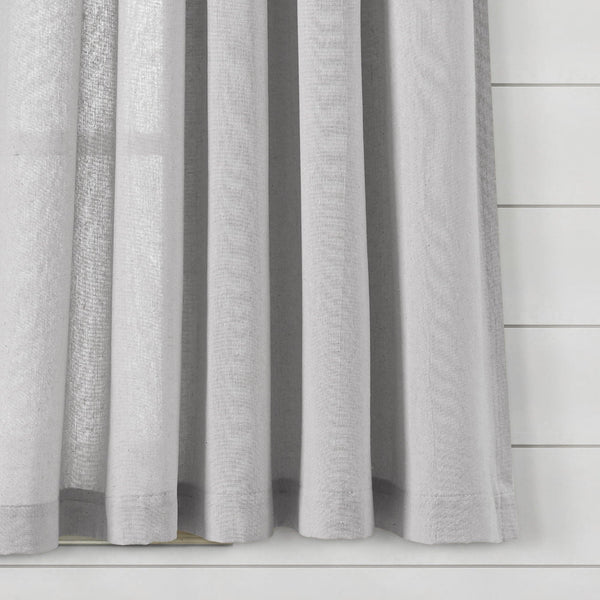 Lush Decor Boho Pom Pom Tassel Faux Linen Window Curtain Panel
