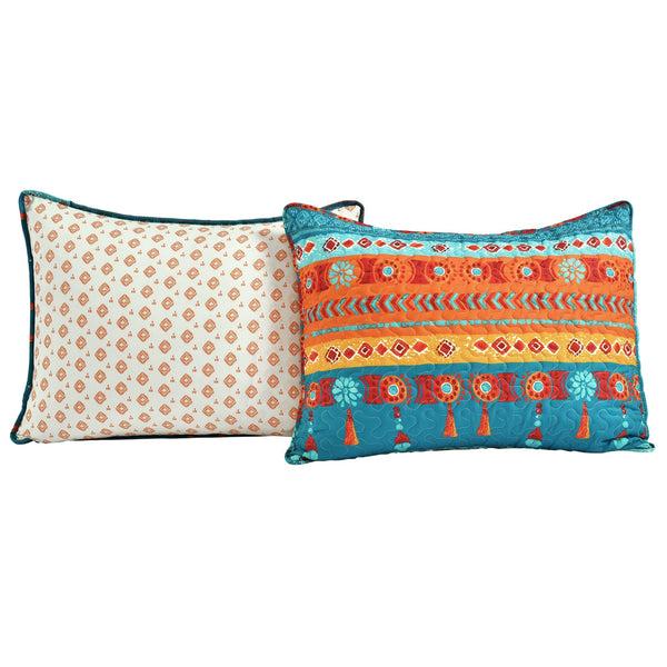 Lush Decor Boho Watercolor Border Quilt 3 Piece Set