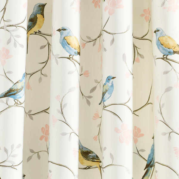 Lush Decor Botanical Bird & Flower Light Filtering Window Curtain Panel Set