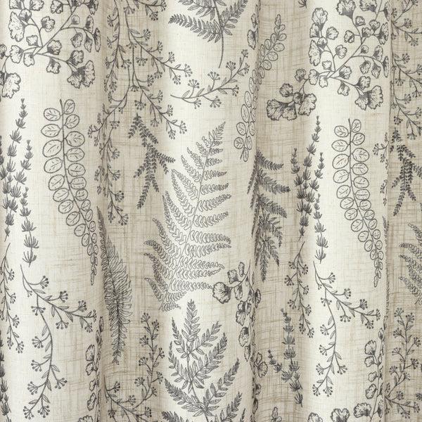 Lush Decor Botanical Dreams Linen Textured Shower Curtain