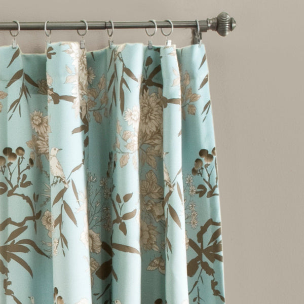 Lush Decor Botanical Garden Light Filtering Window Curtain Panel Set