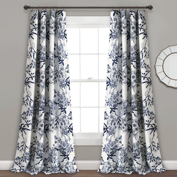 Lush Decor Botanical Garden Light Filtering Window Curtain Panel Set