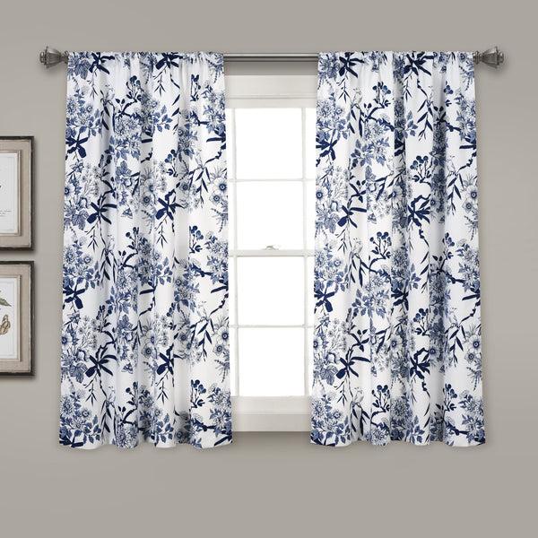 Lush Decor Botanical Garden Light Filtering Window Curtain Panel Set