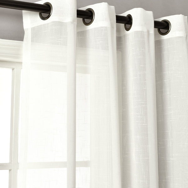 Lush Decor Bridie Grommet Sheer Window Curtain Panel Set