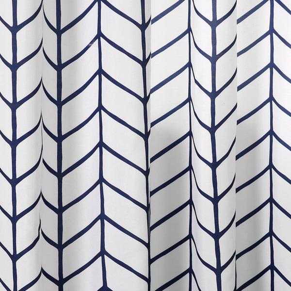 Lush Decor Calia Chevron Geo Window Curtain Panels Set