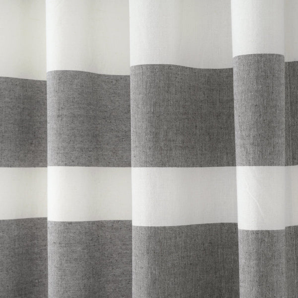 Lush Decor Cape Cod Stripe Yarn Dyed Cotton Window Curtain Panel Set