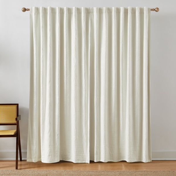 Lush Decor Capstone Whisper Blackout Window Curtain Panels Pair
