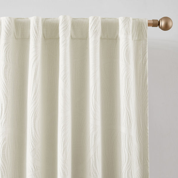 Lush Decor Capstone Whisper Blackout Window Curtain Panels Pair