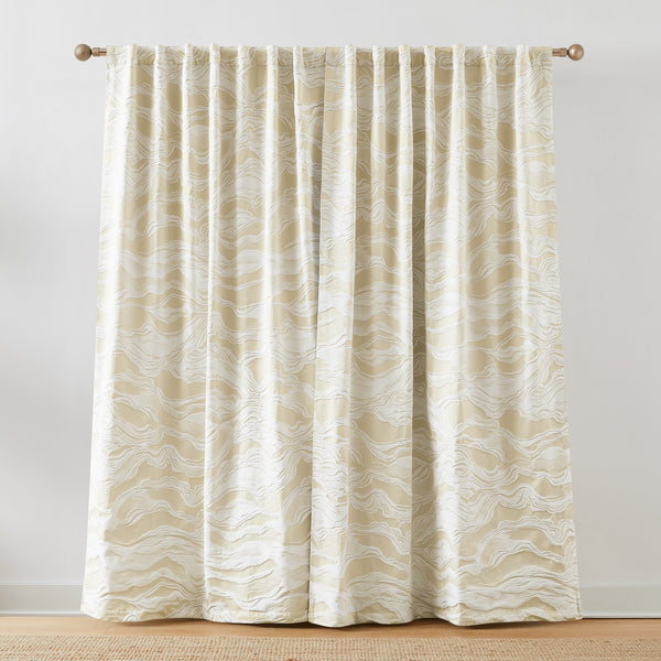 Lush Decor Cascade Wave Blackout Window Curtain Panels