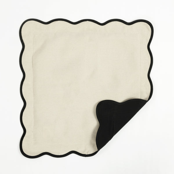 Lush Decor Coastal Chic Scalloped Edge Throw Pillow Cover