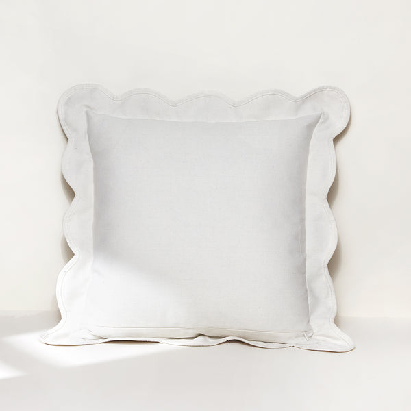 Lush Decor Coastal Chic Scalloped Edge Throw Pillow Cover