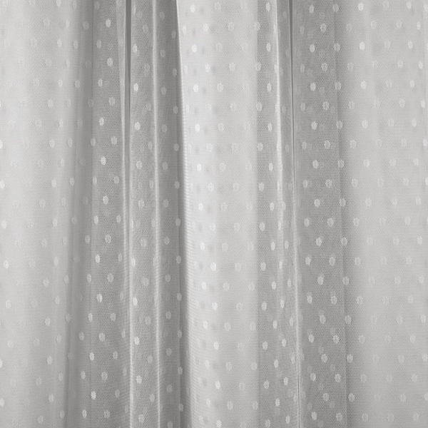Lush Decor Cottage Polka Dot Sheer Window Curtain Panel Set
