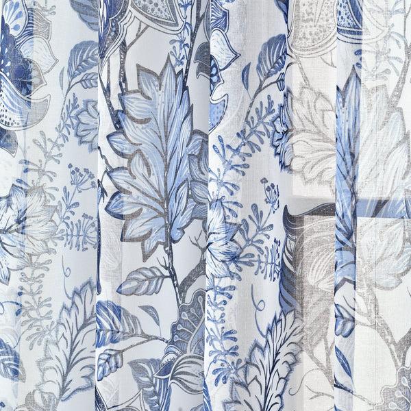 Lush Decor Cynthia Jacobean Sheer Window Curtain Panel Set
