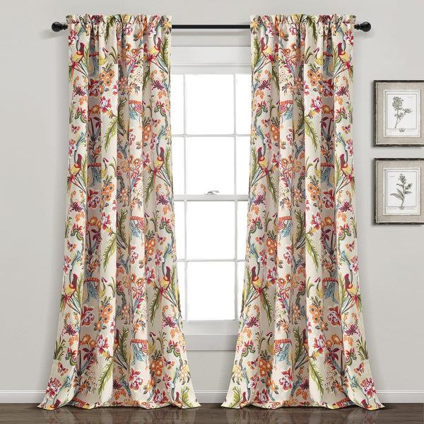 Lush Decor Dolores Light Filtering Window Curtain Set