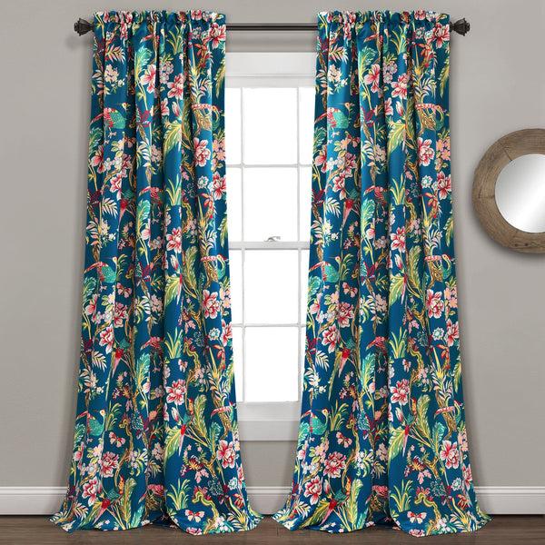 Lush Decor Dolores Light Filtering Window Curtain Set