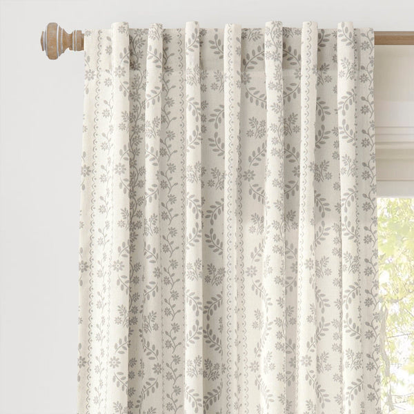 Lush Decor Doreen Delicate Floral Window Curtain Panel Set