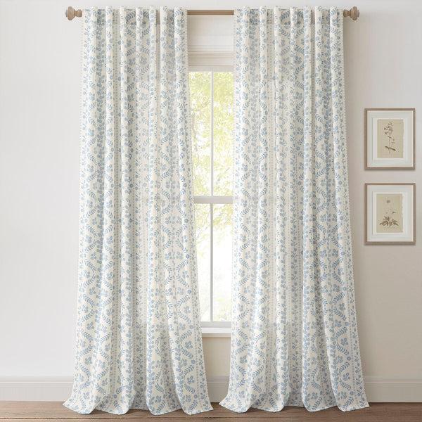 Lush Decor Doreen Delicate Floral Window Curtain Panel Set