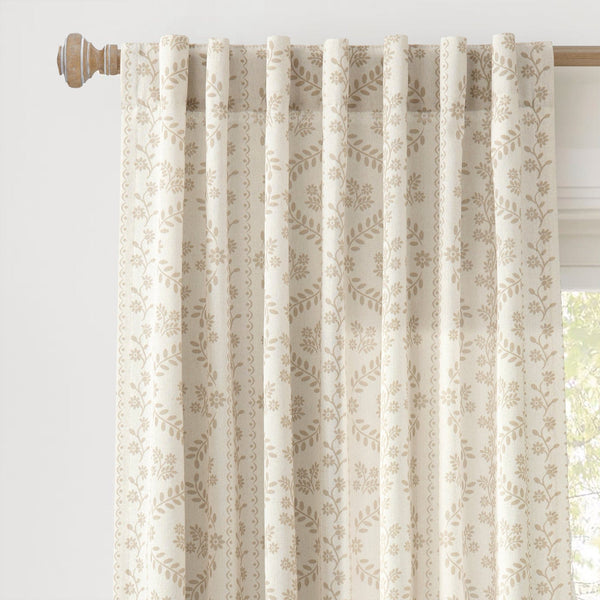 Lush Decor Doreen Delicate Floral Window Curtain Panel Set