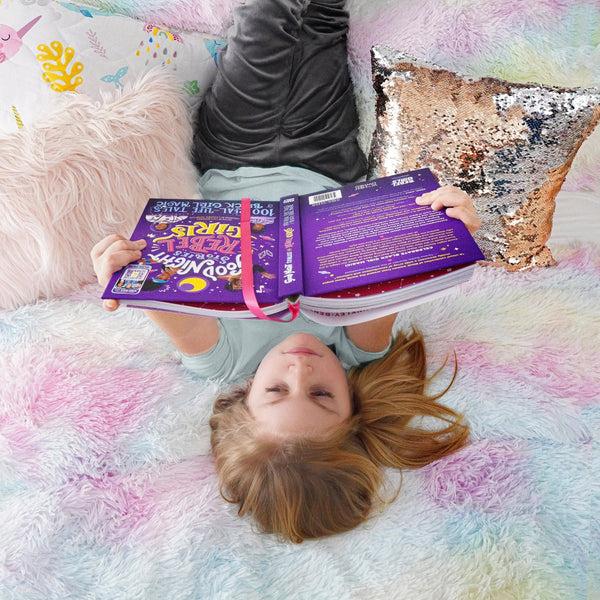 Lush Decor Emma Cozy Ultra Soft Rainbow Faux Fur Comforter Set