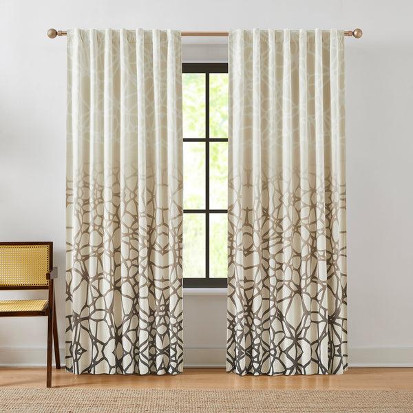 Lush Decor Ethereal Tangle Velvet Blackout Window Curtain Panels