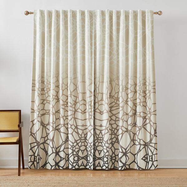 Lush Decor Ethereal Tangle Velvet Blackout Window Curtain Panels