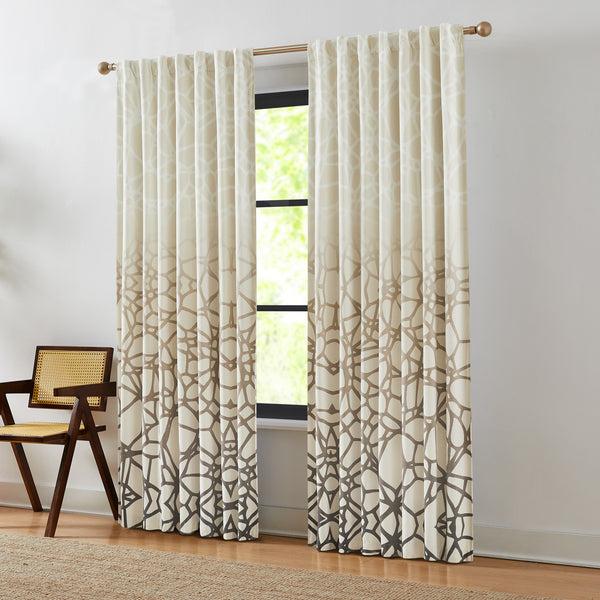 Lush Decor Ethereal Tangle Velvet Blackout Window Curtain Panels