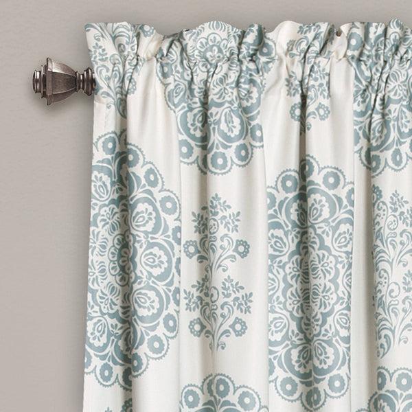 Lush Decor Evelyn Medallion Light Filtering Window Curtain Set