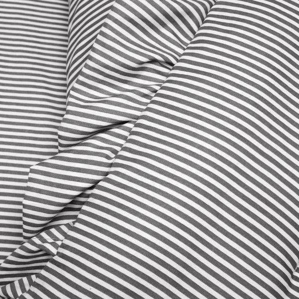 Lush Decor Farmhouse Stripe Reyna Ruffle Reversible Comforter 3 Piece Set