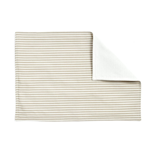 Lush Decor Farmhouse Ticking Stripe Yarn Dyed Placemat 4-Pack Set