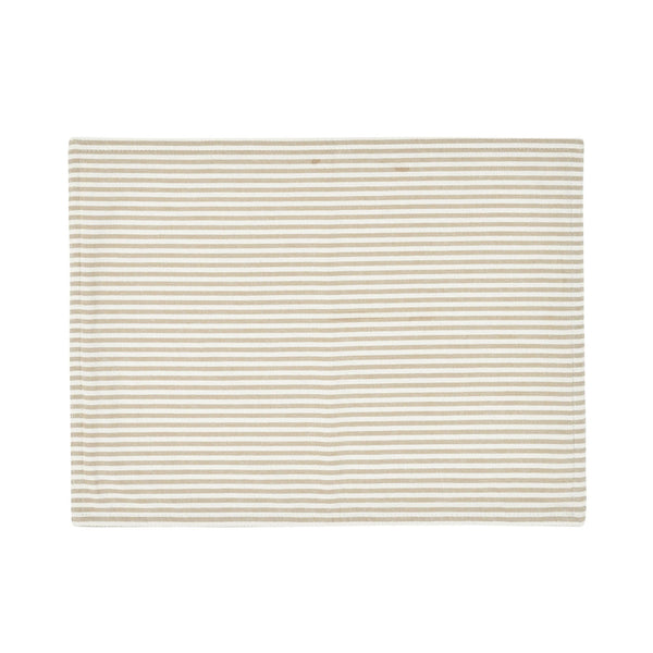 Lush Decor Farmhouse Ticking Stripe Yarn Dyed Placemat 4-Pack Set